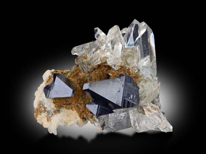 Anatase with Quartz from Pakistan