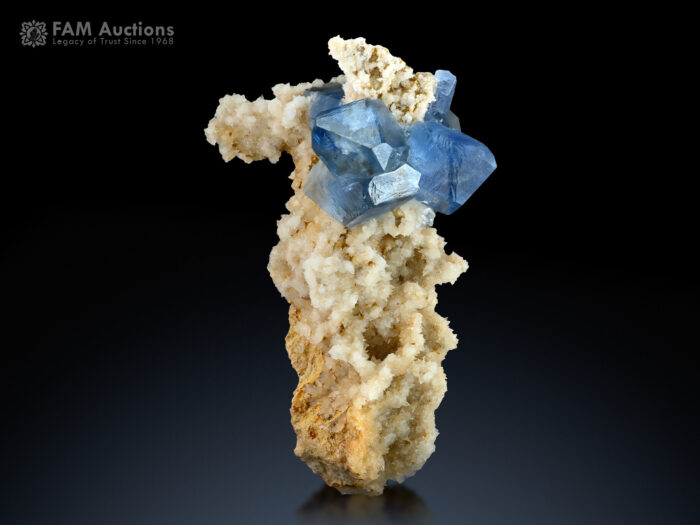 Celestine with Calcite