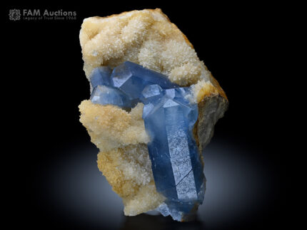 Celestine with Calcite