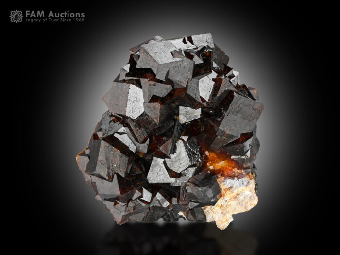 Andradite Garnet on Matrix
