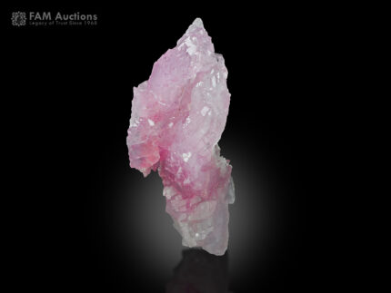 A lustrous pink rose quartz from Kunar Province, Afghanistan.