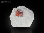 A lovely spessartine garnet on white matrix from Shengus, Roundu District, Gilgit-Baltistan, Pakistan