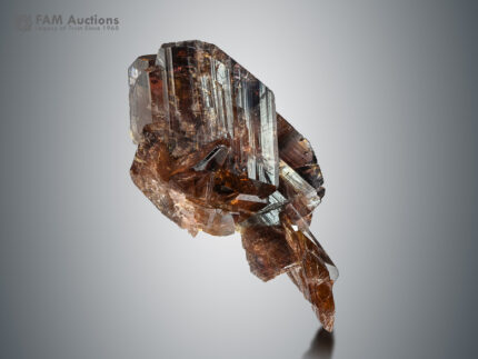 Axinite cluster from Rasko Mine, Baluchistan Province, Pakistan.