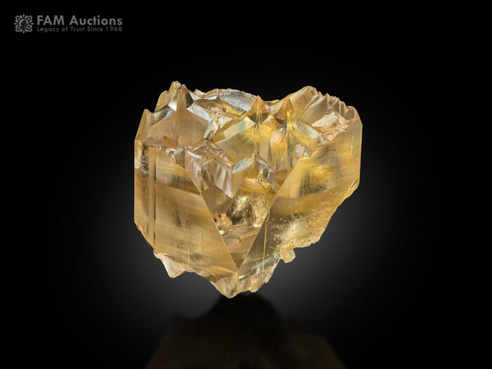 Etched topaz crystal from Skardu District, Pakistan.