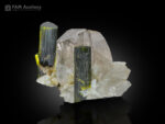 Green tourmaline crystal from Skardu District, Pakistan.