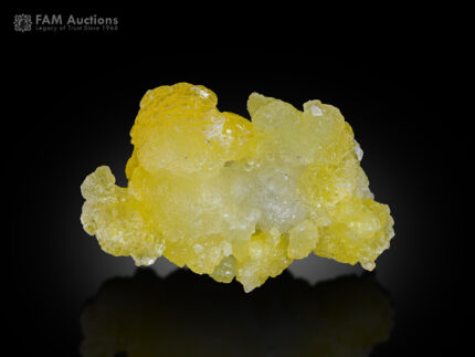 Lemon yellow brucite from Qilla Saifullah District, Baluchistan Province, Pakistan