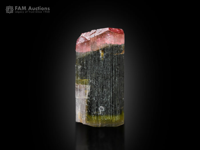 Multi-color tourmaline with albite from Pakistan.