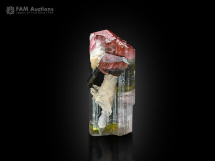 Multi-color tourmaline with albite from Pakistan.