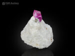 Ruby with pyrite on matrix from Hunza Valley, Gilgit Baltistan, Pakistan.