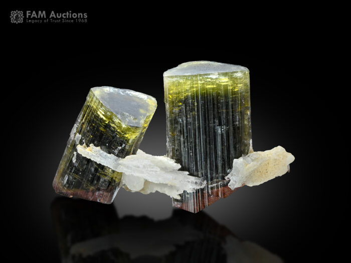 Tourmaline on matrix from Stak Nala, Haramosh Mts., Skardu District, Gilgit Baltistan, Pakistan.