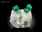 Beryl var. emerald crystals on matrix from Swat District, Khyber Pakhtunkhwa Province, Pakistan.