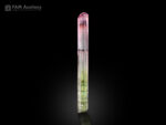 Bicolor tourmaline crystal from Paprok, Nuristan, Afghanistan.