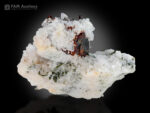 Rutile with aegirine on matrix from Zagi Mountains, Khyber Pakhtunkhwa, Pakistan.