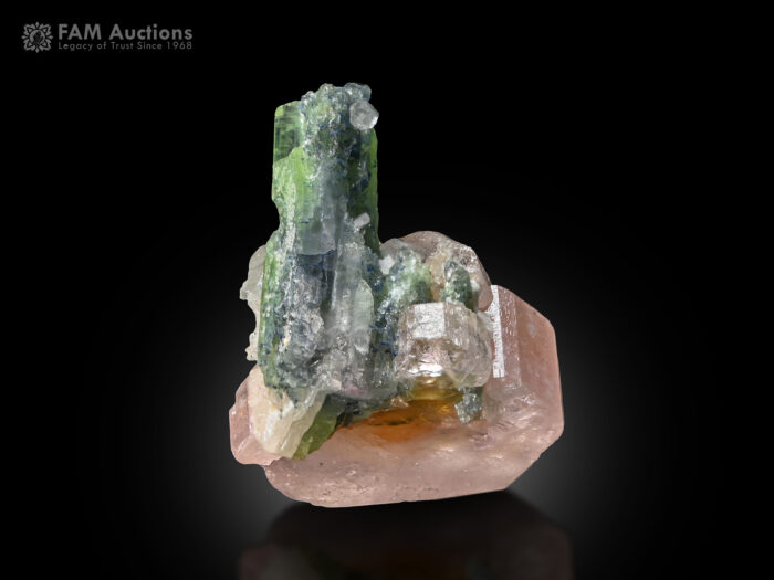 Apatite with Quartz and Tourmaline from Afghanistan