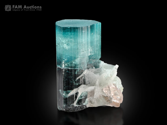 Tourmaline with Morganite and Cleavelandite from Afghanistan