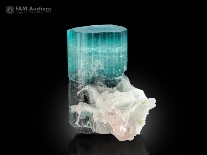 Tourmaline with Morganite and Cleavelandite from Afghanistan