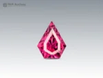 Hot pink kite cut rhodolite garnet natural gemstone 1 carat eye clean Africa