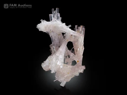 Tourmaline crystal cluster on matrix from Paprok Valley, Nuristan, Afghanistan.