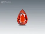 Oval cut bastnasite gemstone, brown red 7.10 ct Pakistan Zagi Mountain.