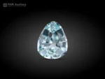 Light blue drop cut aquamarine gemstone with fine clarity from Pakistan