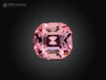 Natural 5.40 carat pink cushion-cut tourmaline gemstone from Afghanistan with excellent luster and brilliance