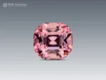Natural 5.40 carat pink cushion-cut tourmaline gemstone from Afghanistan with excellent luster and brilliance