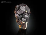 Cluster growth of lustrous Andradite Garnet crystals with sharp geometric formations