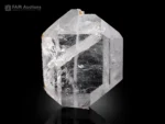 Transparent Faden Quartz floater crystal with visible internal Faden thread