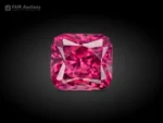 Cushion cut raspberry pink rhodolite garnet gemstone from Africa, 1.05 carats, untreated