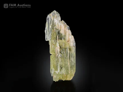 Etched Triphane Spodumene crystal with attractive color and natural sculpted form.
