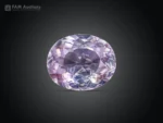 5.65-carat oval-cut kunzite from Afghanistan with a delicate lavender-pink color and attractive brilliance