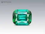 7-carat cushion-cut blue-green tourmaline with teal highlights from Afghanistan