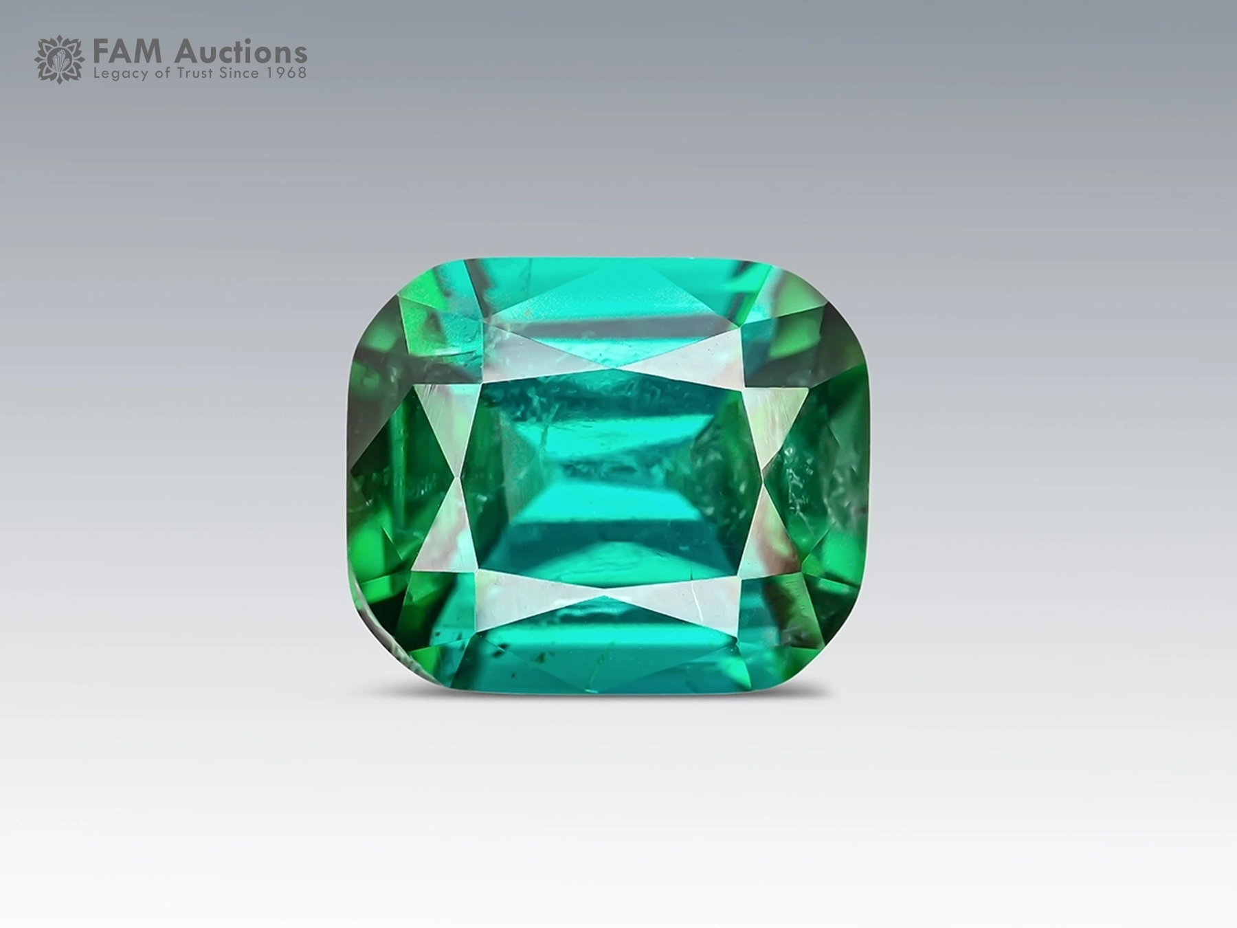 7 Carat Cushion Cut Tourmaline Afghanistan (3) 7-carat cushion-cut blue-green tourmaline with teal highlights from Afghanistan