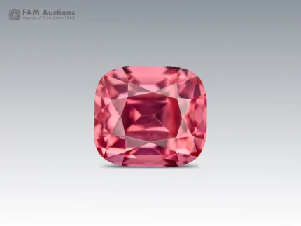 Untreated 3.80-carat rosy-pink tourmaline in a cushion cut from AfghanistanUntreated 3.80-carat rosy-pink tourmaline in a cushion cut from AfghanistanUntreated 3.80-carat rosy-pink tourmaline in a cushion cut from AfghanistanUntreated 3.80-carat rosy-pink tourmaline in a cushion cut from Afghanistan