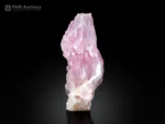 Natural pink rose quartz crystal with superb luster and attractive crystallized form.