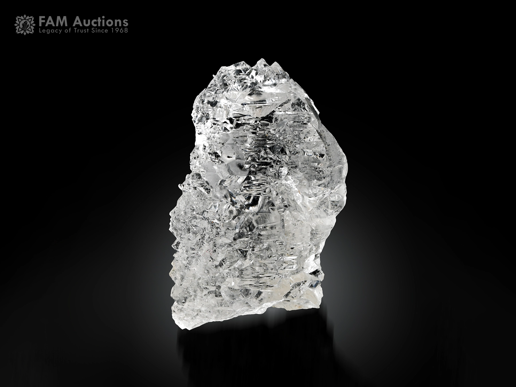 Etched Quartz Crystal Pakistan Natural etched quartz crystal from Pakistan with superb luster and intricate natural-etching.