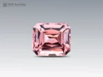 6.15 carat vivid pink fancy scissor cut morganite from Nigeria.