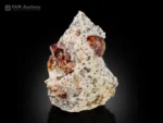 Chlorite included quartz crystal with green inclusions and sharp termination.