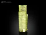 Green tourmaline cluster with doubly terminated crystals and superb luster.
