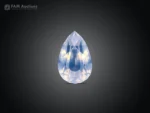 21 carat pear cut natural moonstone from Pakistan with grey color and blue glow.