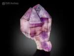 Purple scepter amethyst crystals with sharp terminations and color zoning from Namibia.